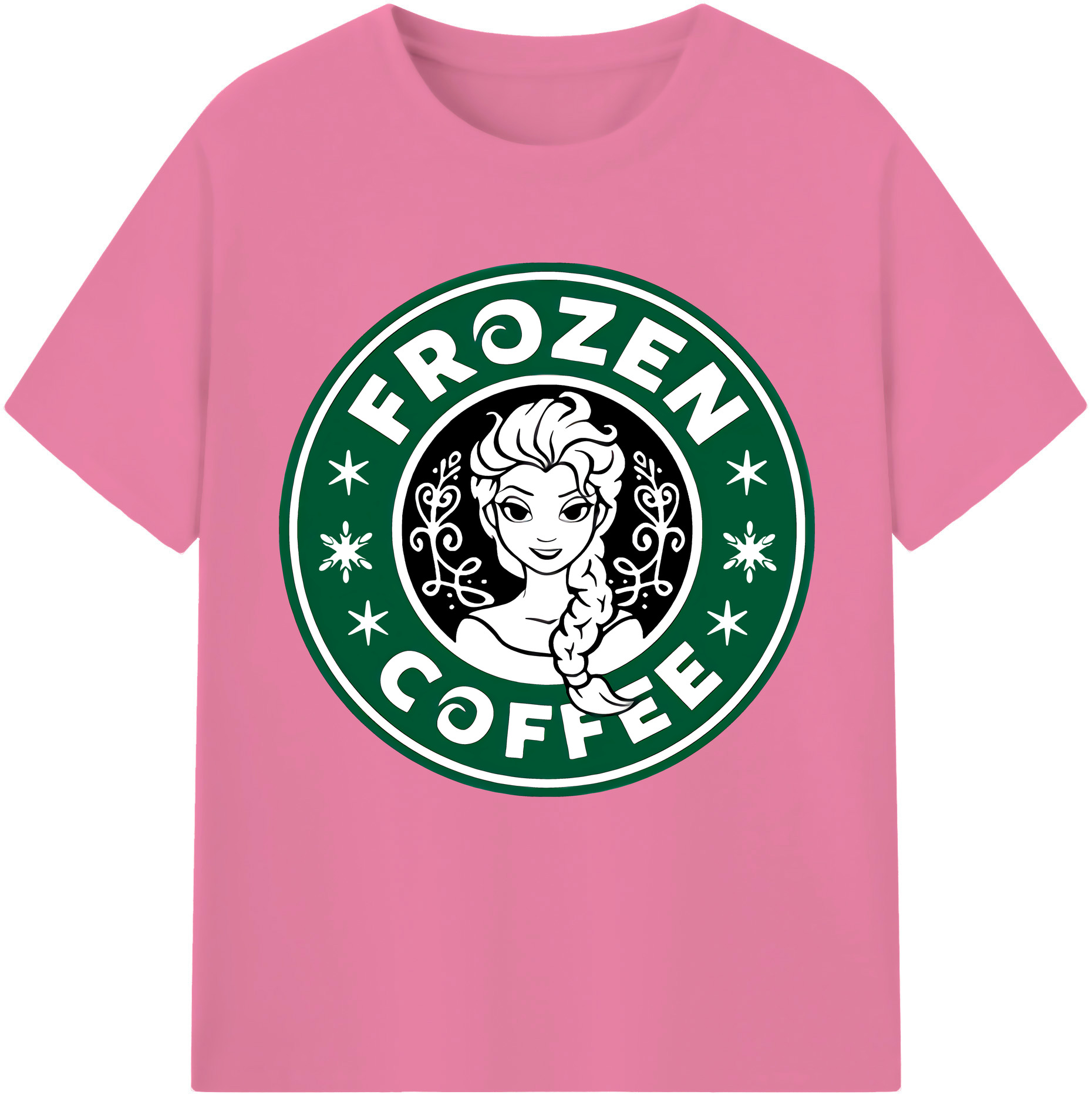 （画像用） アナと雪の女王 アンナ エルサ Frozen Anna Elsa 綿100％半袖Tシャツ（フロントプリント）